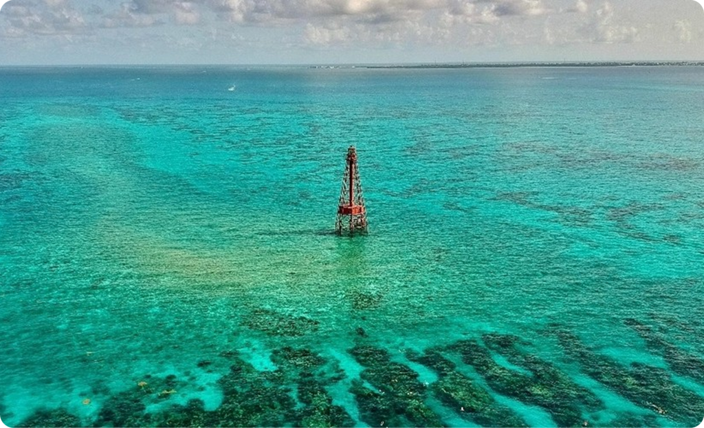 Bahia Honda islands and surrounding clear blue-green water